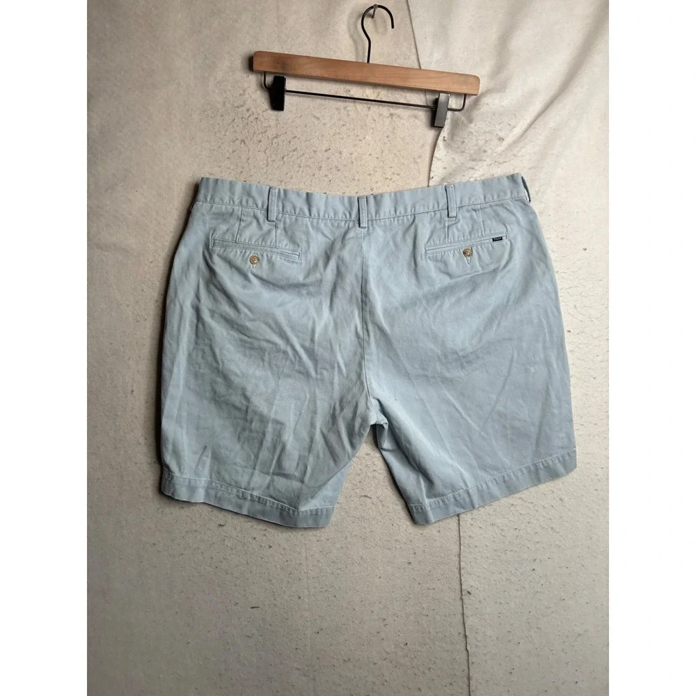 Polo Ralph Lauren Classic Fit 9 Mens Light Blue Cotton Twill Chino Shorts 42